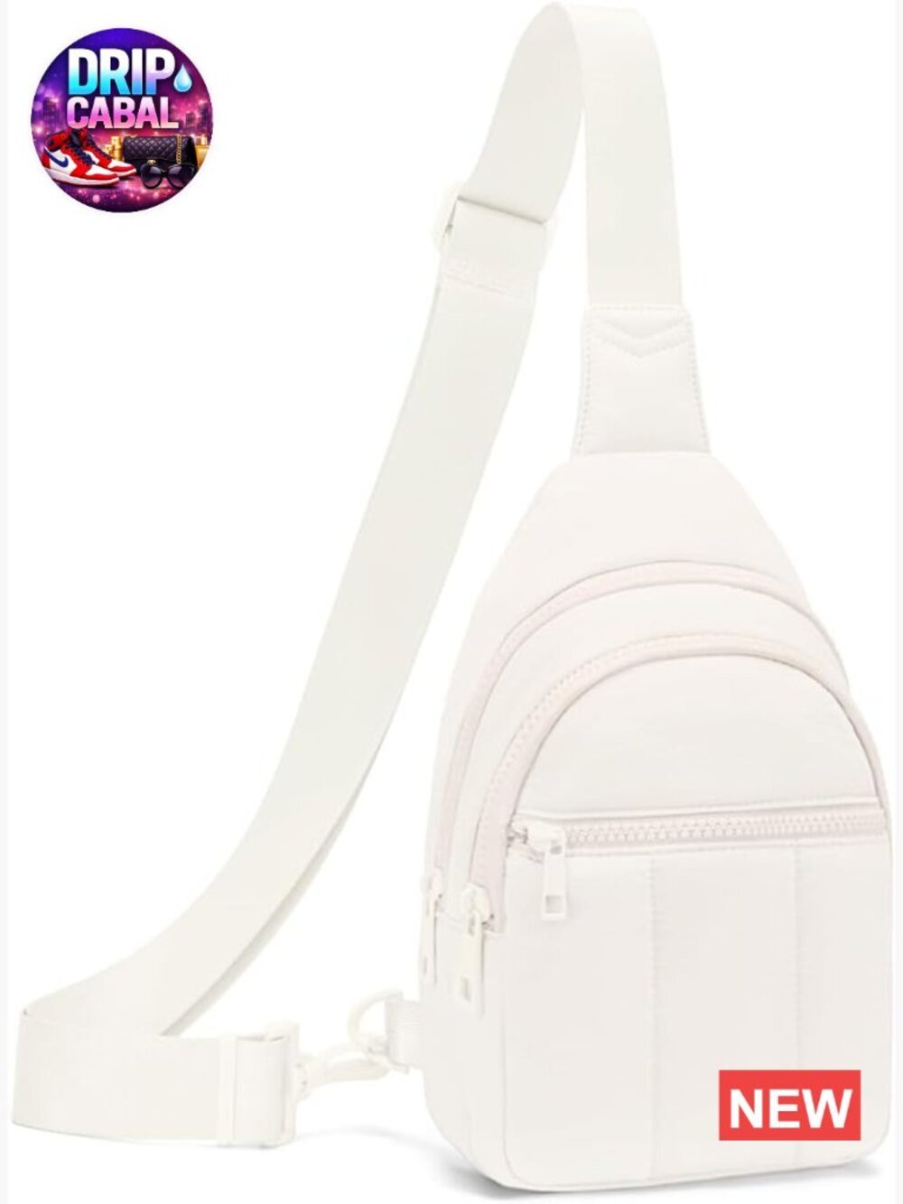 Quilted Puffer Crossbody Bag for Women Lightweight Sling Bag Nylon Travel